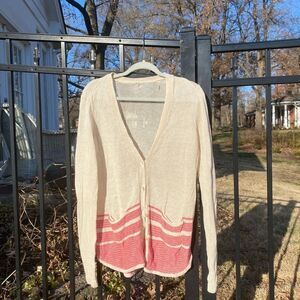 Margaret O’Leary Striped Linen Cardigan